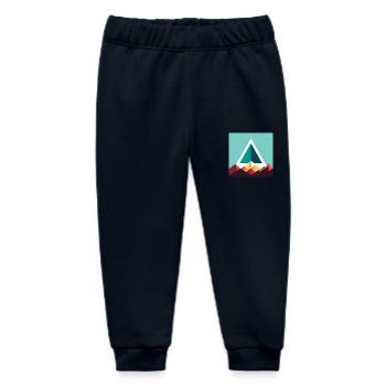 abstraktes Dreieck - Baby Organic Jogginghose Baby Tumbler von Stanley/Stella - Navy - Vorne
