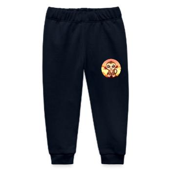 affe schimpanse rundes sunset - Baby Organic Jogginghose Baby Tumbler von Stanley/Stella - Navy - Vorne