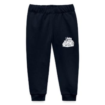 Landmaschinen Hektar Traktor Feld Schlepper - Baby Organic Jogginghose Baby Tumbler von Stanley/Stella - Navy - Vorne