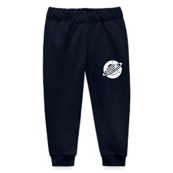 Weltraum Planet Saturn mit Ringssystem und Sternen - Baby Organic Jogginghose Baby Tumbler von Stanley/Stella - Navy - Vorne