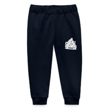 Motorcycle Fast Road Machines Lovers - Baby Organic Sweatpants by Stanley/Stella - navy - Front