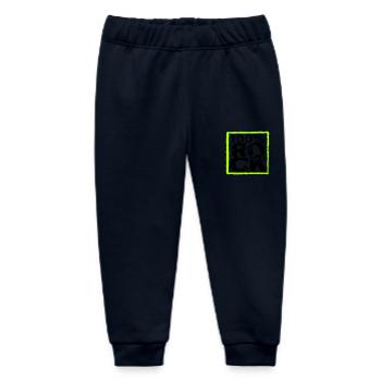 100% Percent Rock Heavy Metal Music Text Logo Fun - Baby Organic Sweatpants by Stanley/Stella - navy - Front
