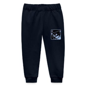 Kids from the 90s - black blue close-up - Baby Organic Sweatpants by Stanley/Stella - navy - Front