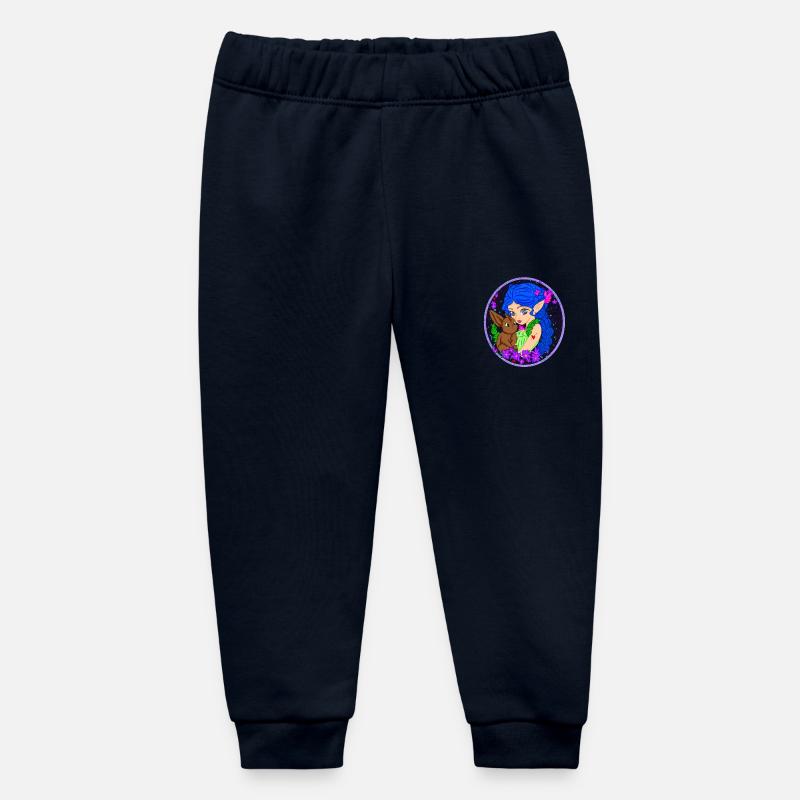 Elfe avec Lapin - Pantalon de jogging bébé bio Stanley/Stella - marine