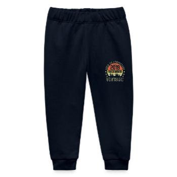 Retro Birthday Gift - Born In December 2019 - Baby Organic Sweatpants by Stanley/Stella - navy - Front