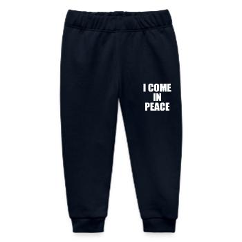 i come in peace i'm peace - Baby Organic Jogginghose Baby Tumbler von Stanley/Stella - Navy - Vorne