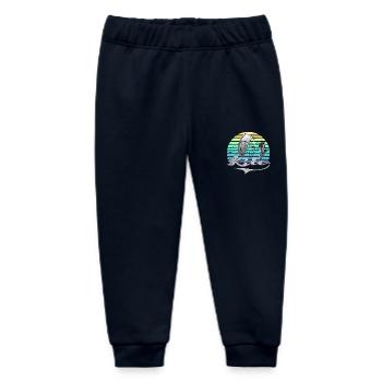 Kitesurfen Retro - Baby Organic Jogginghose Baby Tumbler von Stanley/Stella - Navy - Vorne