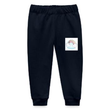 Regenbogen - Baby Organic Jogginghose Baby Tumbler von Stanley/Stella - Navy - Vorne