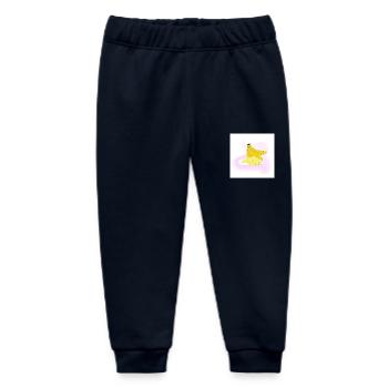 Bananen - Baby Organic Jogginghose Baby Tumbler von Stanley/Stella - Navy - Vorne
