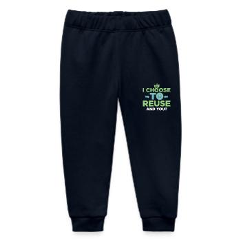 I Choose To Reuse. And you? Planet Earth Day - Baby Organic Jogginghose Baby Tumbler von Stanley/Stella - Navy - Vorne