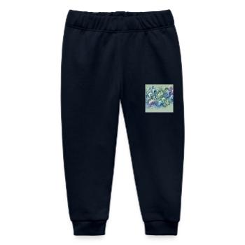 Flowing harmony - Baby Organic Sweatpants by Stanley/Stella - navy - Front
