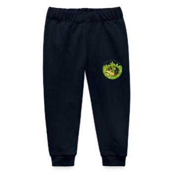 Frog Prince King Kiss Me - Baby Organic Sweatpants by Stanley/Stella - navy - Front