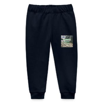 Abenteuer beginnt draußen - Baby Organic Jogginghose Baby Tumbler von Stanley/Stella - Navy - Vorne