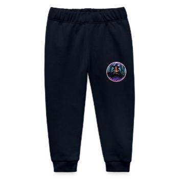 Reading witch - Baby Organic Sweatpants by Stanley/Stella - navy - Front