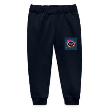 90s vibes - Baby Organic Sweatpants by Stanley/Stella - navy - Front