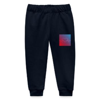 Herzschlag des Lebens – Pulsierende Energie - Baby Organic Jogginghose Baby Tumbler von Stanley/Stella - Navy - Vorne