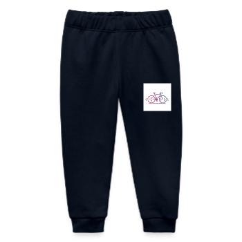 Puls hoch, Reifen runter – Mountainbike pur - Baby Organic Jogginghose Baby Tumbler von Stanley/Stella - Navy - Vorne