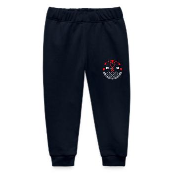 Moin | Welcome North Germany Coast North - Baby Organic Sweatpants by Stanley/Stella - navy - Front