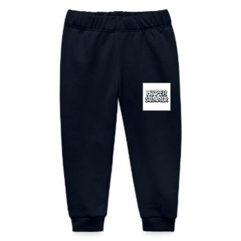 HYPER SUMMER – Summer in a big way - Baby Organic Sweatpants by Stanley/Stella - navy - Front