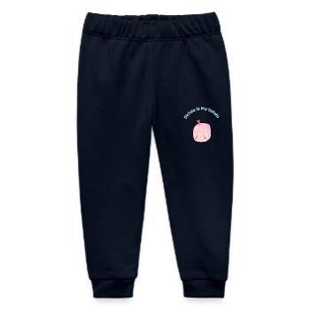 Delulu Is My Solulu Tee – Kitsch Soft Girl Design - Baby Organic Sweatpants by Stanley/Stella - navy - Front