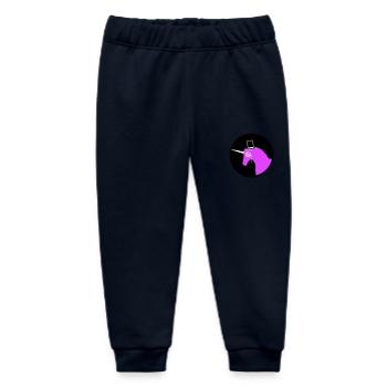 Einhorn Sir Gentleman Mr. reich Monokel Zylinder - Baby Organic Jogginghose Baby Tumbler von Stanley/Stella - Navy - Vorne