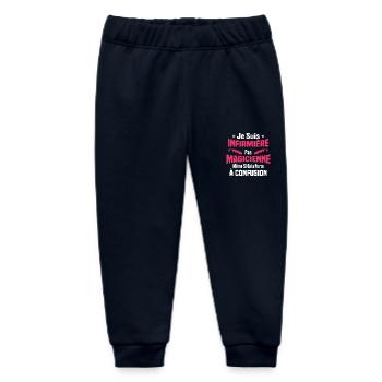 Humour Cadeau Je suis infirmière pas magicienne - Pantalon de jogging bébé bio Stanley/Stella - marine - Devant