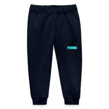fishing 02 - Baby Organic Sweatpants by Stanley/Stella - navy - Front