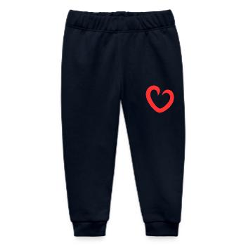 Herz Schatz Lieblingsmensch Ich liebe Dich - Baby Organic Jogginghose Baby Tumbler von Stanley/Stella - Navy - Vorne