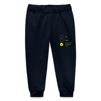 Concrete Concrete Paver Concrete Mixer - Baby Organic Sweatpants by Stanley/Stella - navy - Front