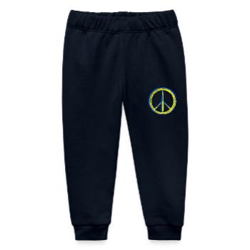 Peace for Ukraine - Baby Organic Jogginghose Baby Tumbler von Stanley/Stella - Navy - Vorne
