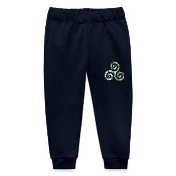 celtic symbol 1 triskele e 241 - Baby Organic Sweatpants by Stanley/Stella - navy - Front