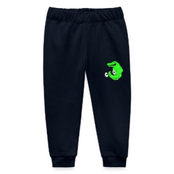 fitness crocodile 02 - Baby Organic Jogginghose Baby Tumbler von Stanley/Stella - Navy - Vorne