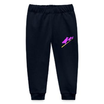 3 Raben sitzen Kabel Seil drei Freunde Crew Team - Baby Organic Jogginghose Baby Tumbler von Stanley/Stella - Navy - Vorne