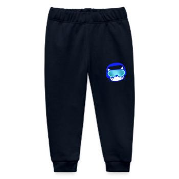 DJ Katze Kopf Gesicht Party Club Musik Haustier - Baby Organic Jogginghose Baby Tumbler von Stanley/Stella - Navy - Vorne