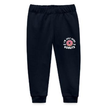Donut Donuts Candy Bagel - Baby Organic Sweatpants by Stanley/Stella - navy - Front