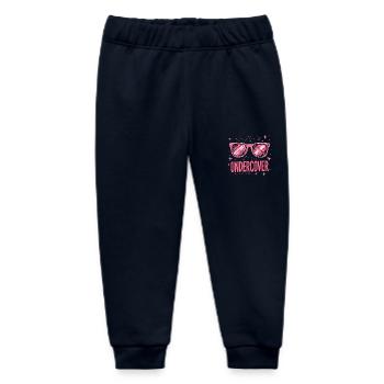 Lustige Sonnenbrille und Undercover Speech Kostüm - Baby Organic Jogginghose Baby Tumbler von Stanley/Stella - Navy - Vorne