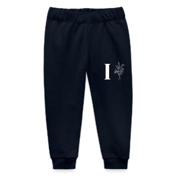Minimalist flowers - Baby Organic Sweatpants by Stanley/Stella - navy - Front