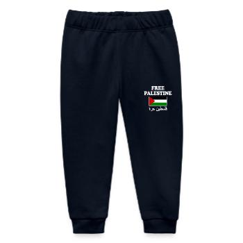 Free palestine - Baby Organic Sweatpants by Stanley/Stella - navy - Front
