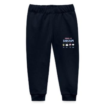 Funny Chance Of Sarcasm Weather Forecast Sarcastic - Baby Organic Sweatpants by Stanley/Stella - navy - Front