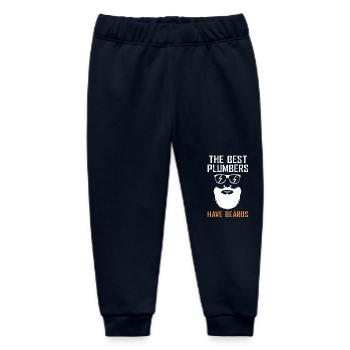 Plumber - Baby Organic Sweatpants by Stanley/Stella - navy - Front