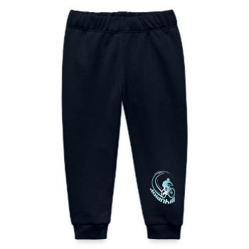 Downhill Mountain Bike MTB Mountain biker - Baby Organic Sweatpants by Stanley/Stella - navy - Front