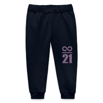 Unendlich durch 21 Millionen Bitcoin - Baby Organic Jogginghose Baby Tumbler von Stanley/Stella - Navy - Vorne