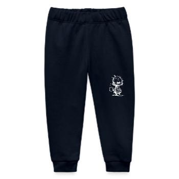 Caffeine coma duck in the office drowsy in the office - Baby Organic Sweatpants by Stanley/Stella - navy - Front
