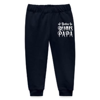 Bester Bonus Papa - Baby Organic Jogginghose Baby Tumbler von Stanley/Stella - Navy - Vorne