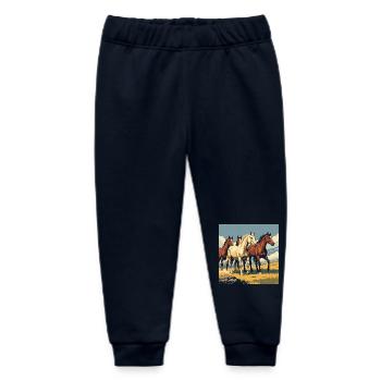 Quarter Horse Herde - Baby Organic Jogginghose Baby Tumbler von Stanley/Stella - Navy - Vorne
