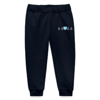 Bayern Herzschlag EKG - Baby Organic Jogginghose Baby Tumbler von Stanley/Stella - Navy - Vorne