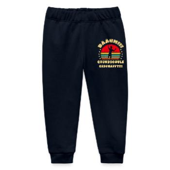 Bäähm Grundschule ist Geschafft Schulkinder Schule - Baby Organic Jogginghose Baby Tumbler von Stanley/Stella - Navy - Vorne