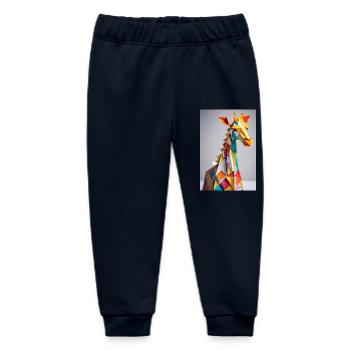 Giraffe - Baby Organic Sweatpants by Stanley/Stella - navy - Front