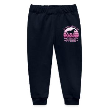 Unterschätze Nie Eine Frau Mit Einem Pferd Reiter - Baby Organic Jogginghose Baby Tumbler von Stanley/Stella - Navy - Vorne