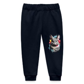Chinchilla - Baby Organic Sweatpants by Stanley/Stella - navy - Front